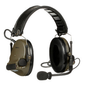 Headset - 3M™ PELTOR™ ComTac™ V, Foldable, Single Lead, Standard Dynamic Mic, NATO Wiring, Green