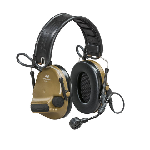 Headset - 3M™ PELTOR™ ComTac™ VI NIB, foldable, MI input, dynamic boom mic, Coyote brown,