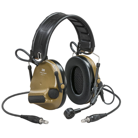 Headset - 3M™ PELTOR™ ComTac™ VI NIB Headset, Dual DL, Coyote Brown, Headband w/ARC