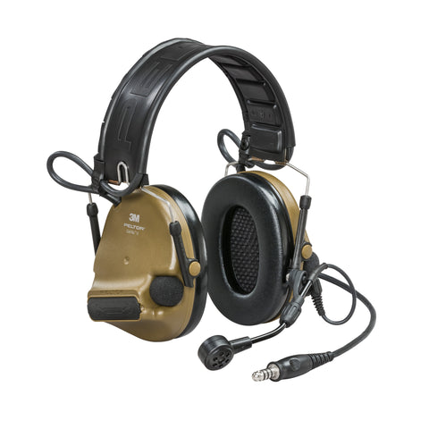 Headset - 3M™ PELTOR™ ComTac™ VI NIB, Single DL, Coyote Brown, Headband w/ARC