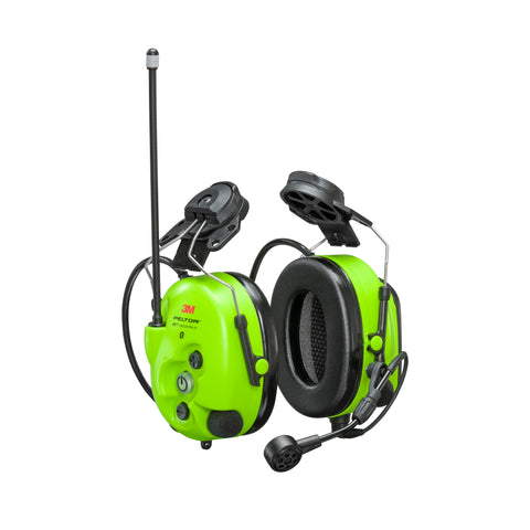 Headset - 3M™ PELTOR™ WS™ LiteCom Pro III, Bright Yellow, Hard Hat Attached