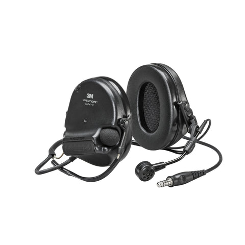 Headset - 3M™ PELTOR™ SwatTac™ VI NIB, neckband, single lead, standard dynamic mic, MI input, NATO wiring, Black