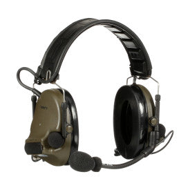 Headset - 3M™ PELTOR™ ComTac™ V, Foldable, Dual Lead, Standard Dynamic Mic, NATO Wiring, Green